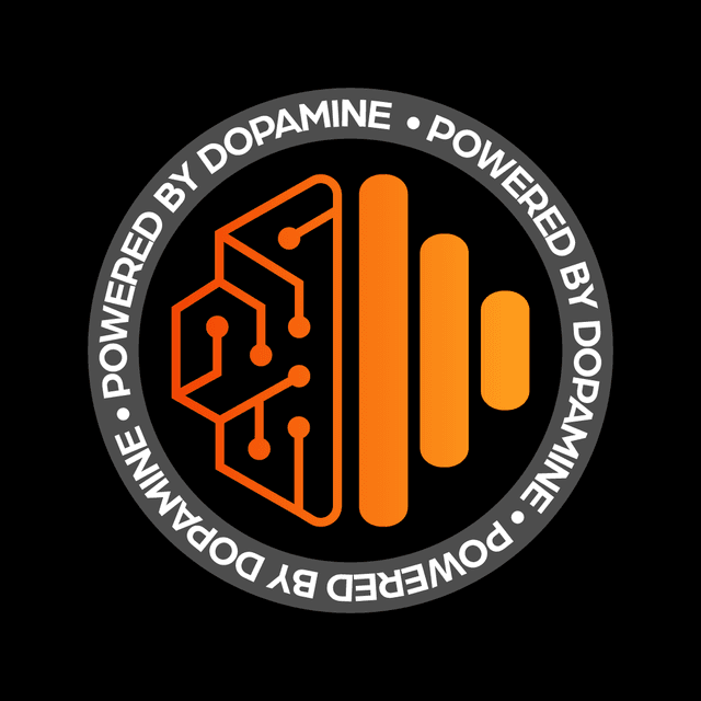 Emblema da comunidade NeuroFit — Powered by Dopamine